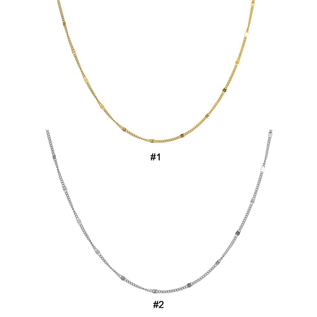 Sparkle Chain Necklace Plated Cute Simple Small Necklaces Cute Infinity Necklace for Women Wedding Jewelry