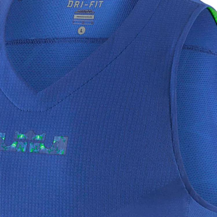Nike Tank Tops Men's Blue V Neck Moderate Other (Unisex) Tank Tops 646113 480