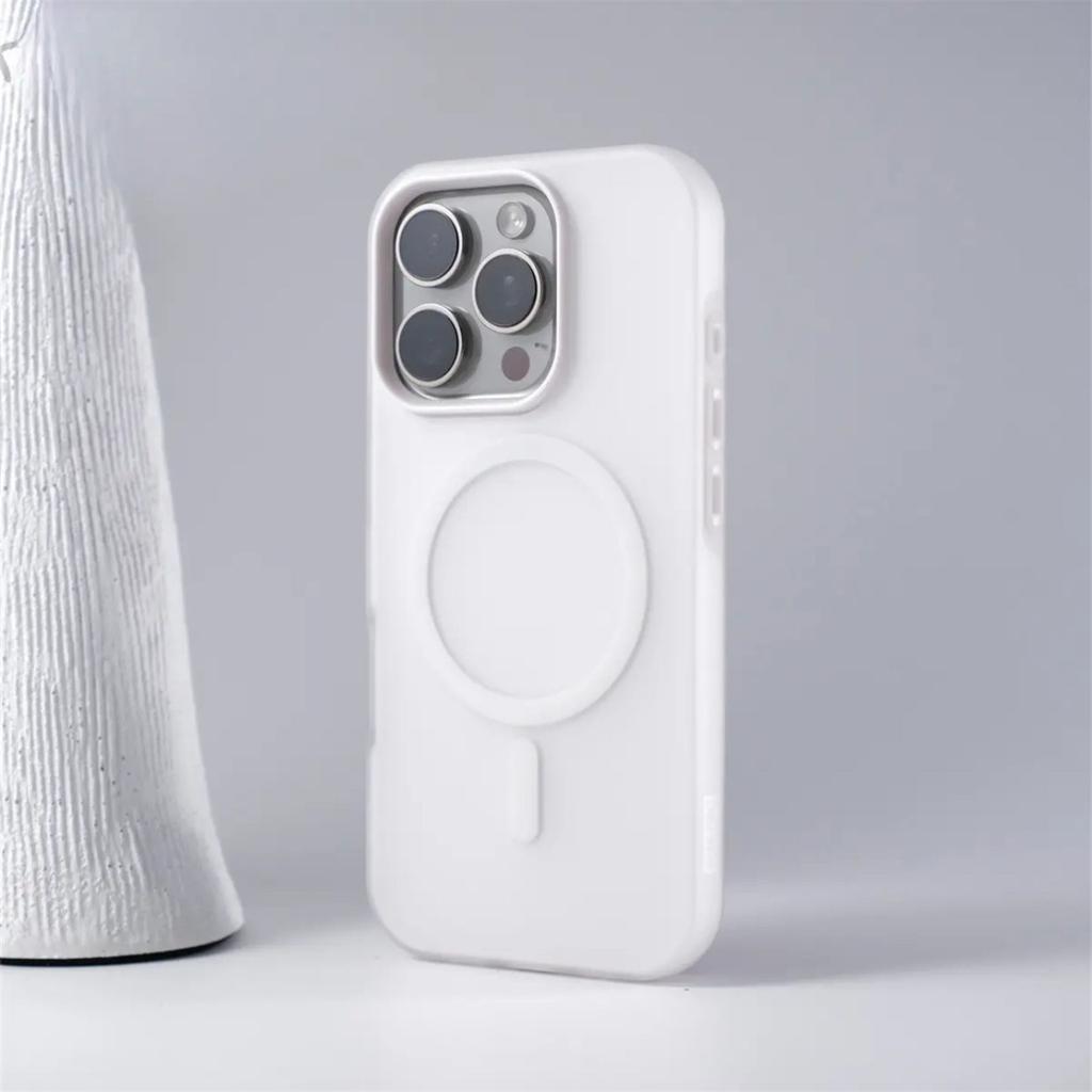Luxury Candy Color 2 IN1 Case for iPhone 17 16 15 14 Plus 13 12 Pro Max 11 for Magsafe Magnetic Wireless Charge Matte Soft Cover