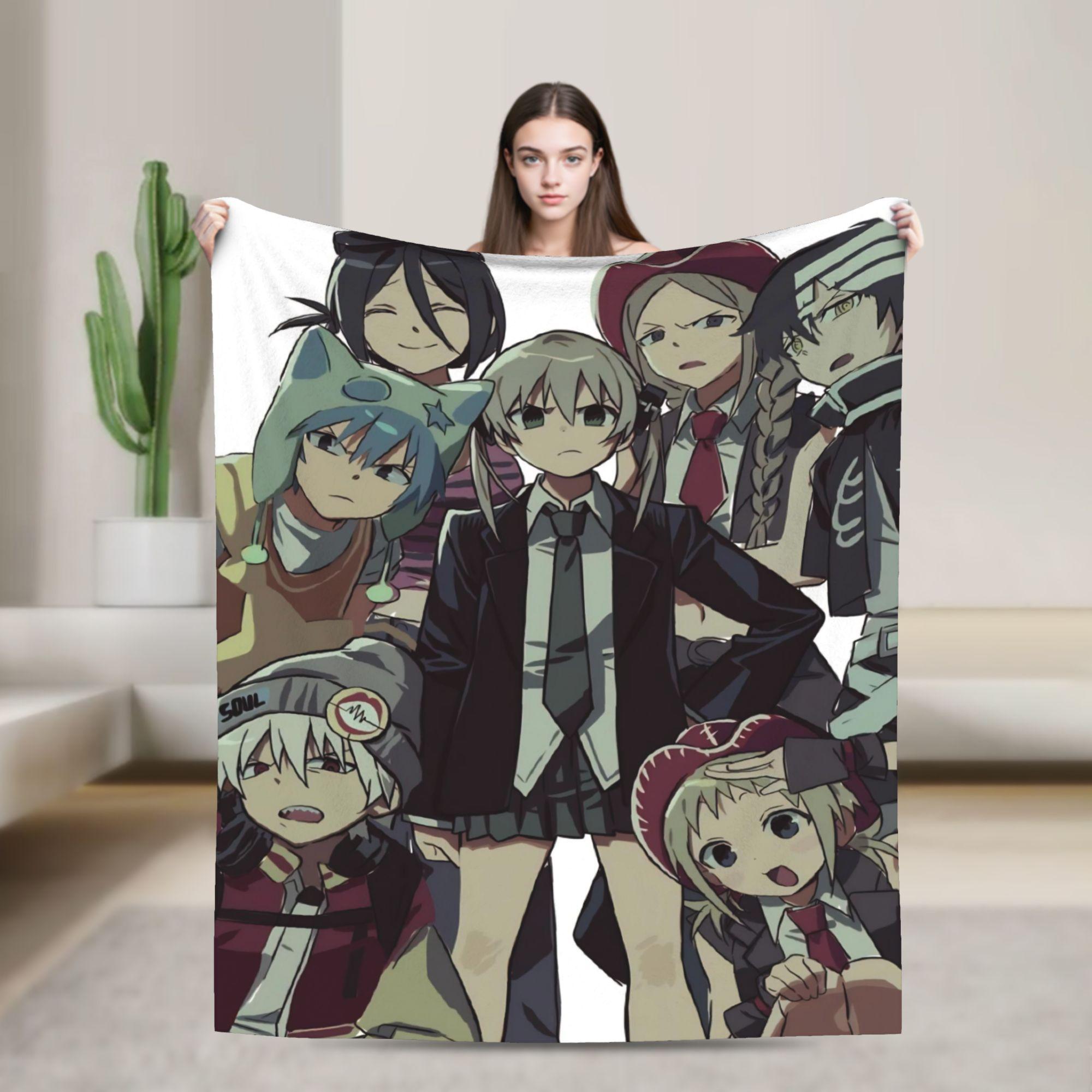 

Maka Albarn Souleaters Blanket Flannel Awesome Warm Throw Blankets for Home Restaurant Autumn/Winter 100x150cm