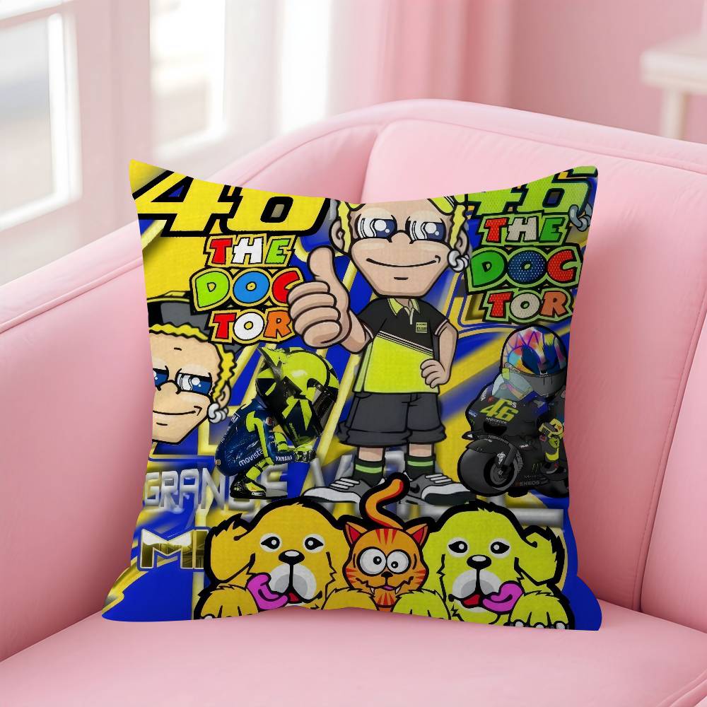 V-Valentino Moto GP R-Rossi 46 Kissenbezug Kissenbezug Polsterung Sofa Wurfkissen Heimdeko Kissenbezug