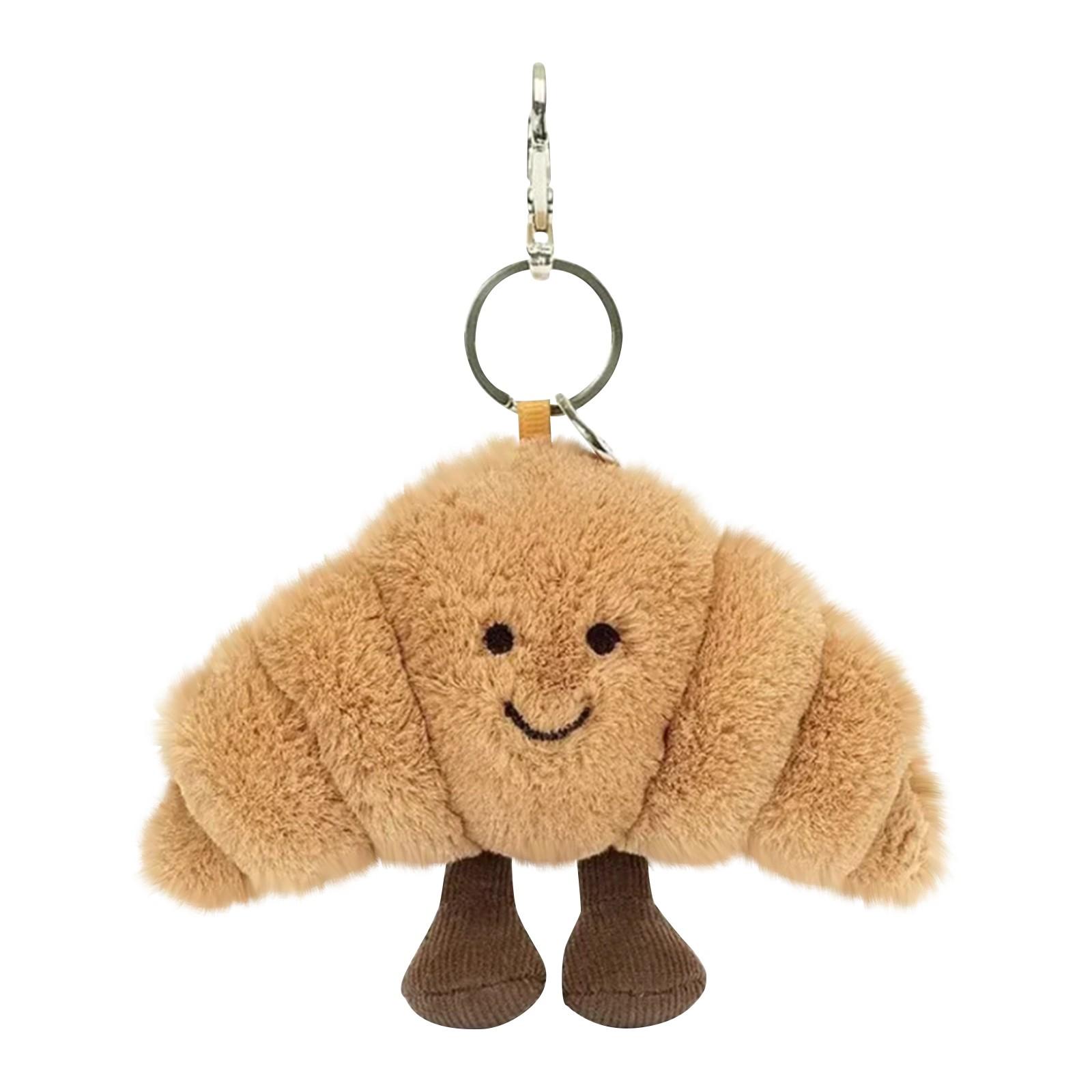 

Новинка Кукла в форме еды, подвеска в виде круассана, милая, можно повесить на мобильный телефон или сумку One Size коричневый