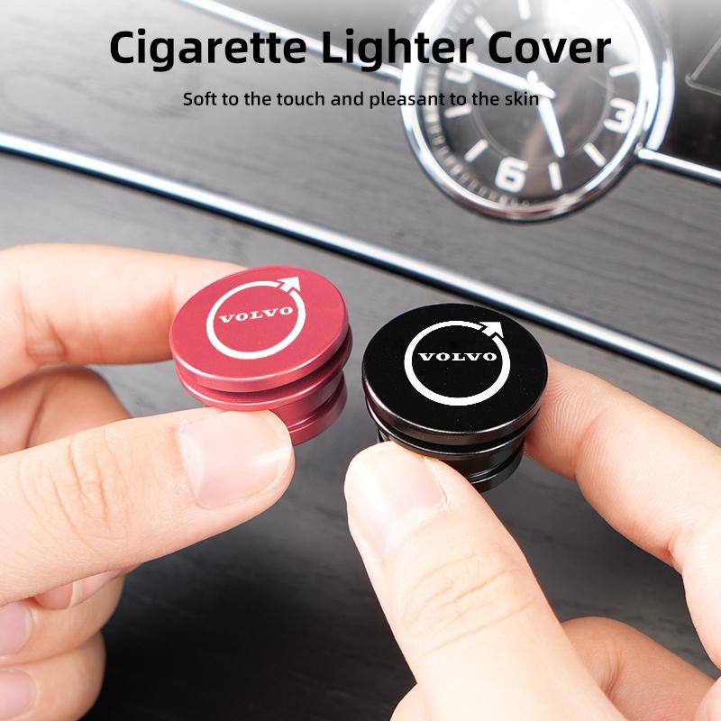Metal Car Cigarette Lighter Cover Decorative Cover DustProof Dust Cover Auto Accessories For Volvo XC60 S60 V70 XC90 S70 XC70 PF7