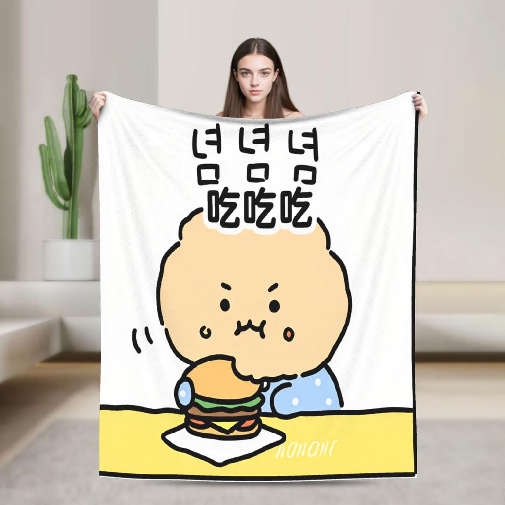 Cute M-Manggom Blanket Super Soft Throw Blanket Winter Adults Home Decor Camping Bedspread