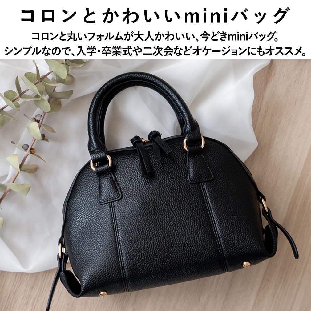 VITAFELICE Women's Zip-Around 2-Way Mini Bag inb-10160p (Light Gray)