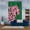 Cartoon Leopard Tapestry Office Living Room Decoration Home Wall Tapestry