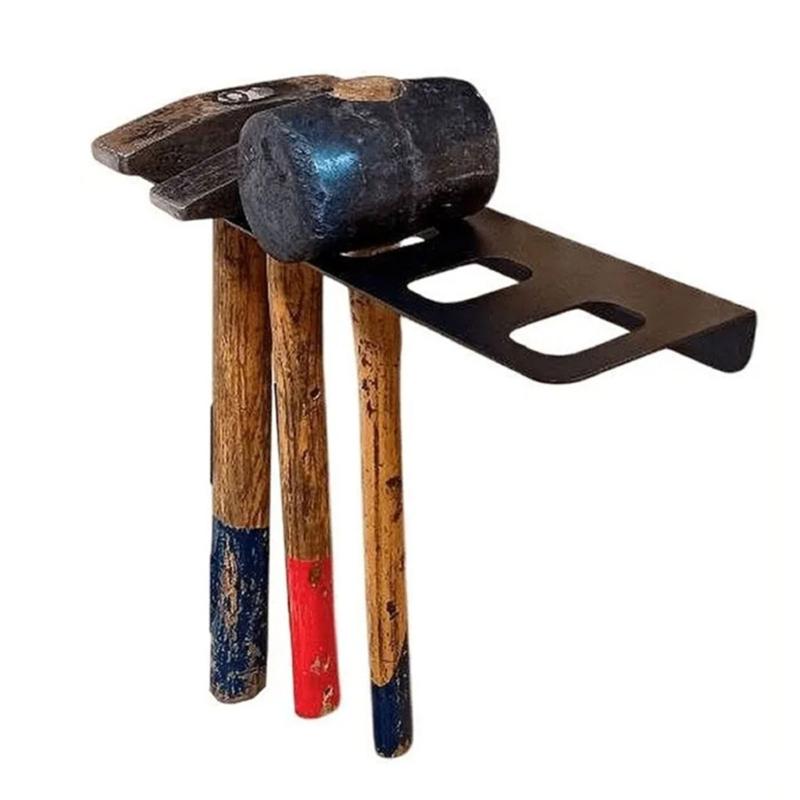 Steel Wall Mount Tool Rack Garage Workshop Organizers For Heavy Duty Tools Secure Storage Holder Easy Installation
