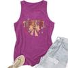 A Loose Large Vest with A Women's Style Thanksgiving Pattern