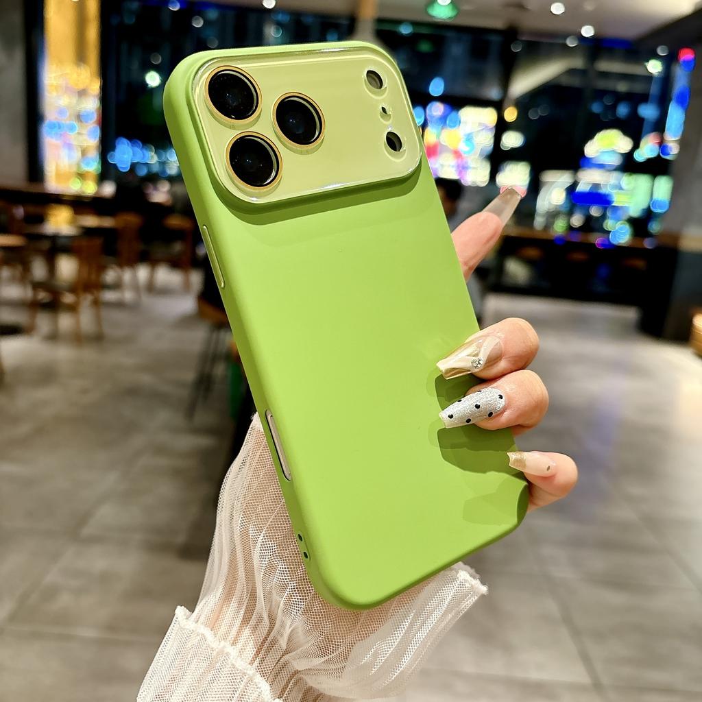 New Liquid Silicone Crystal Lens Film Case For iPhone 17 Air 16 15 14 13 12 11 Pro Max Plus Camera Protection Matte Soft Cover