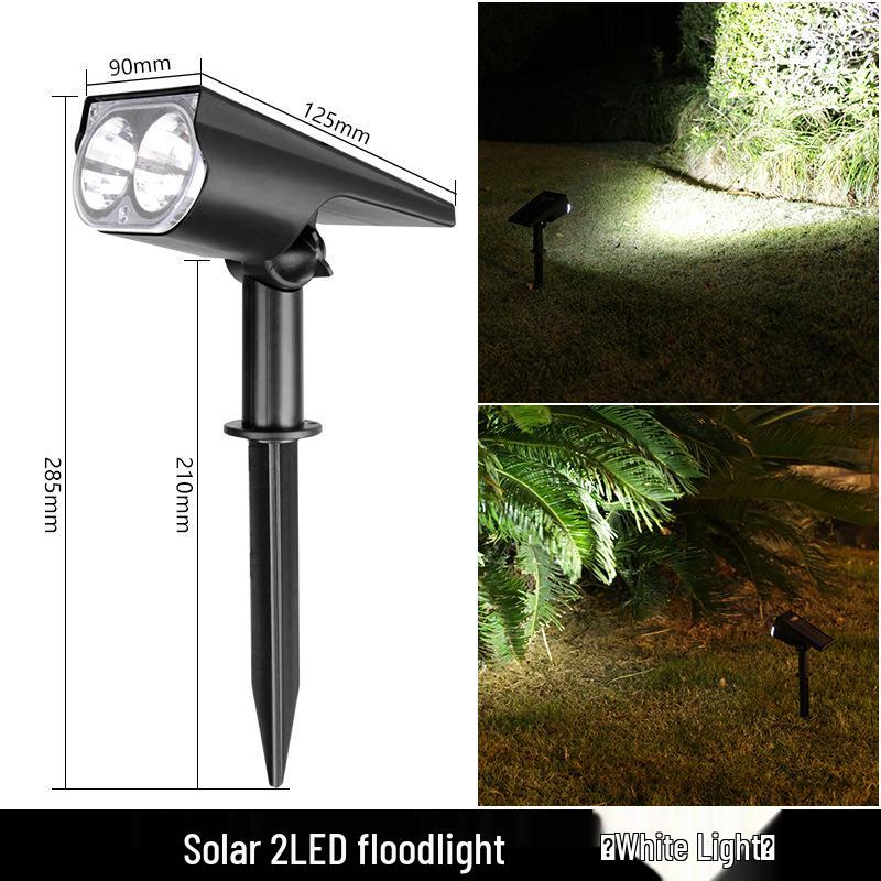 Super Bright Waterproof Solar Garden Spotlight: Dual-Purpose Landscape Lawn Light for Outdoor Villas