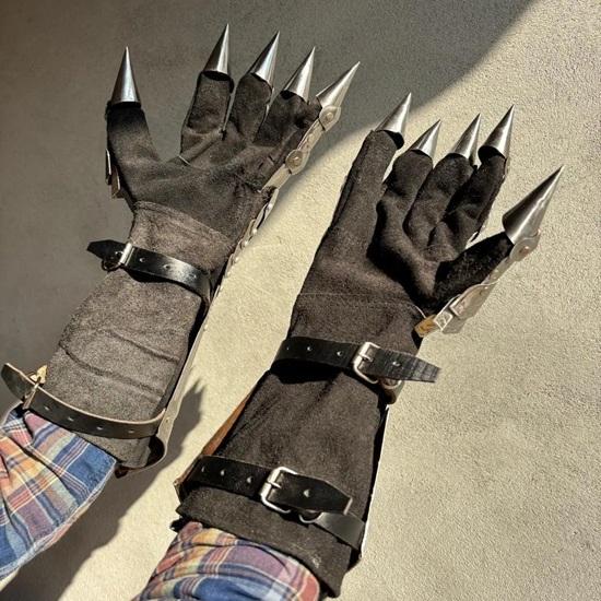 Nazgul Ringwraith Steel Gauntlets Armor Knight LOTR SCA LARP Gloves Gift
