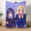 1pc Addams Family Wednesday7 Blanket, Gift, for Men and Women, Soft Blanket, Good for Sofa Bed Couch Travel, Lightweight Flannel Blanket