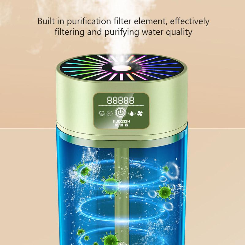 1100ml USB Air Humidifier Colorful Ambient Light Essential Oil Aroma Humificador Cool Mist Fogger Home Office Fragrance Diffuser
