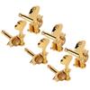 Guitar Tuning Key 3 Left 3 Right 1:18 Gear Ratio Stable Durable Easy Install Musical Instrument PartsGold