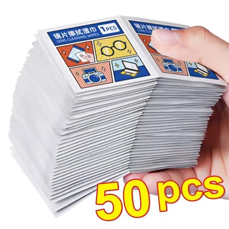 200 Pieces Glasses Wipes Anti-fog Screen Cleaning Cloth Accessories Alcohol Wipe Pad Lens Cleaning Wipes Microfiber Tools