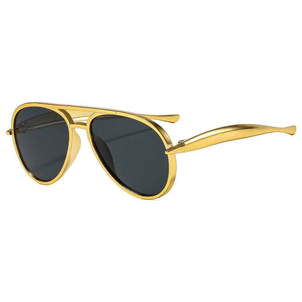 

Vintage Inspired Oversized Sun Glasses For Women With Uv400 Protection Large Frame Retro Style Tinted Lenses For Outdoors Gold Gray