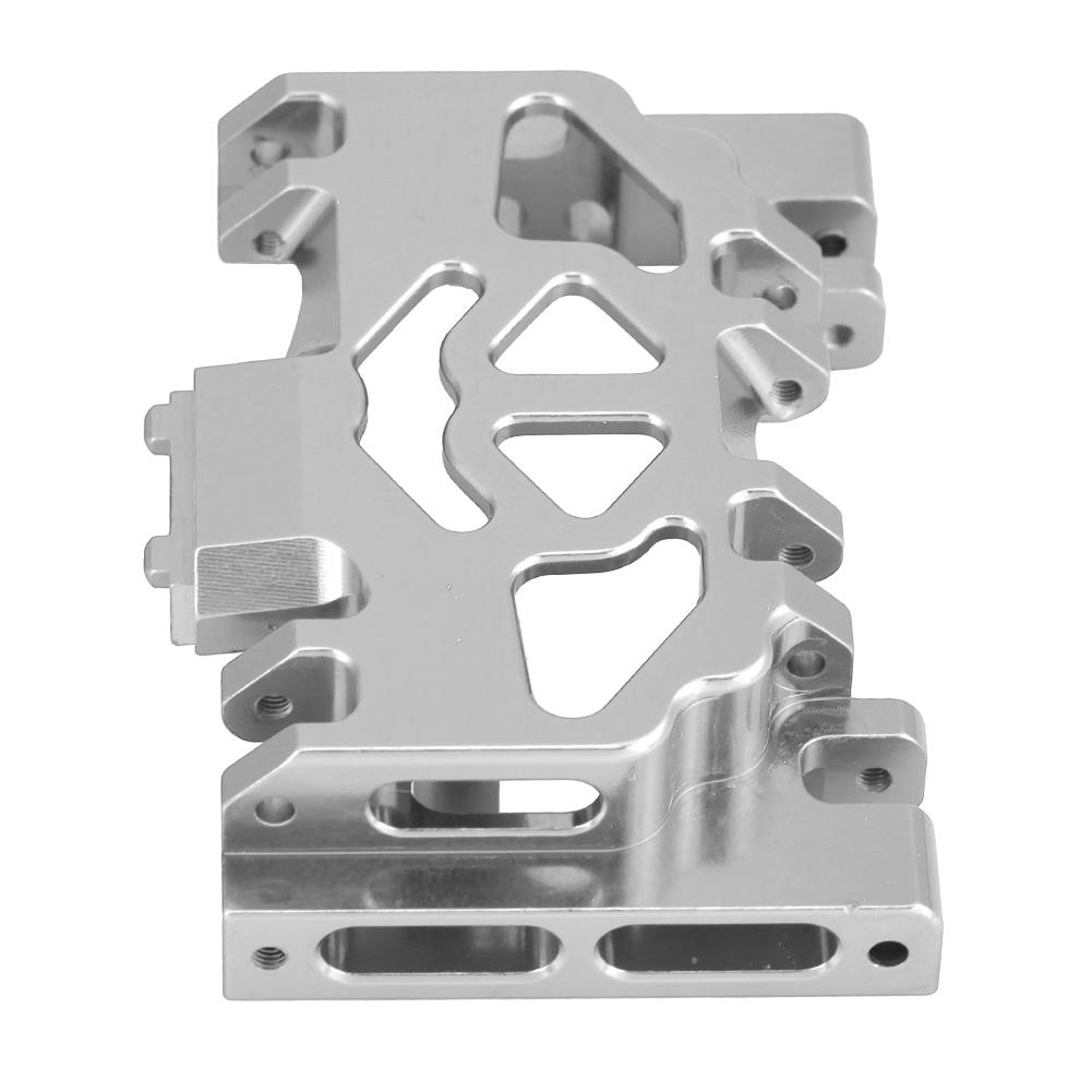 Aluminium Alloy Middle Gearbox Chassis RC Part for TRAXXAS TRX4 Land Rover Defender (Silver)