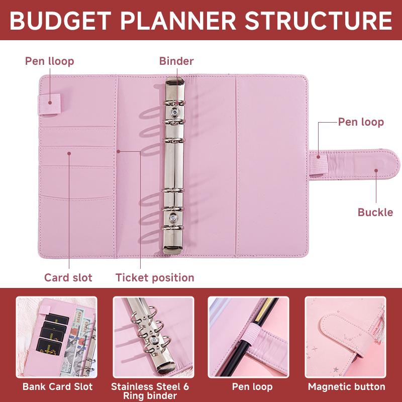A5A6 Colorful Retro Glitter Star Moon DIY Binder Photocards Collect Book Diary Agenda Planner Cover Stationery