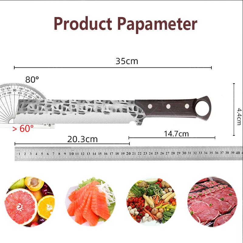 Chopping Knife Household Meat Cleaver Professional Hand Forged Multi-purpose Kitchen Knife Cutting Chicken Duck Fish Sharp Knife