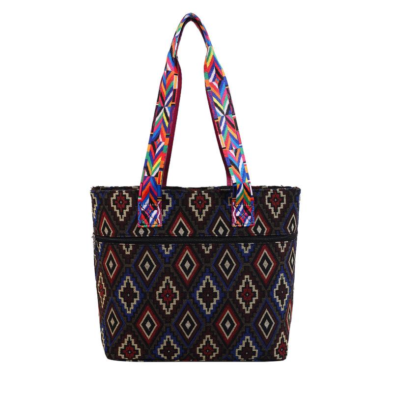 Bag Women's New Fashion Canvas Bag Retro Tote Shoulder Bag Commuter Handbag