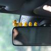 5Pcs Resin Cute Mini Chicken Car Interior Decoration Auto Rearview Mirror Dashboard Ornaments Gift Car Accessories