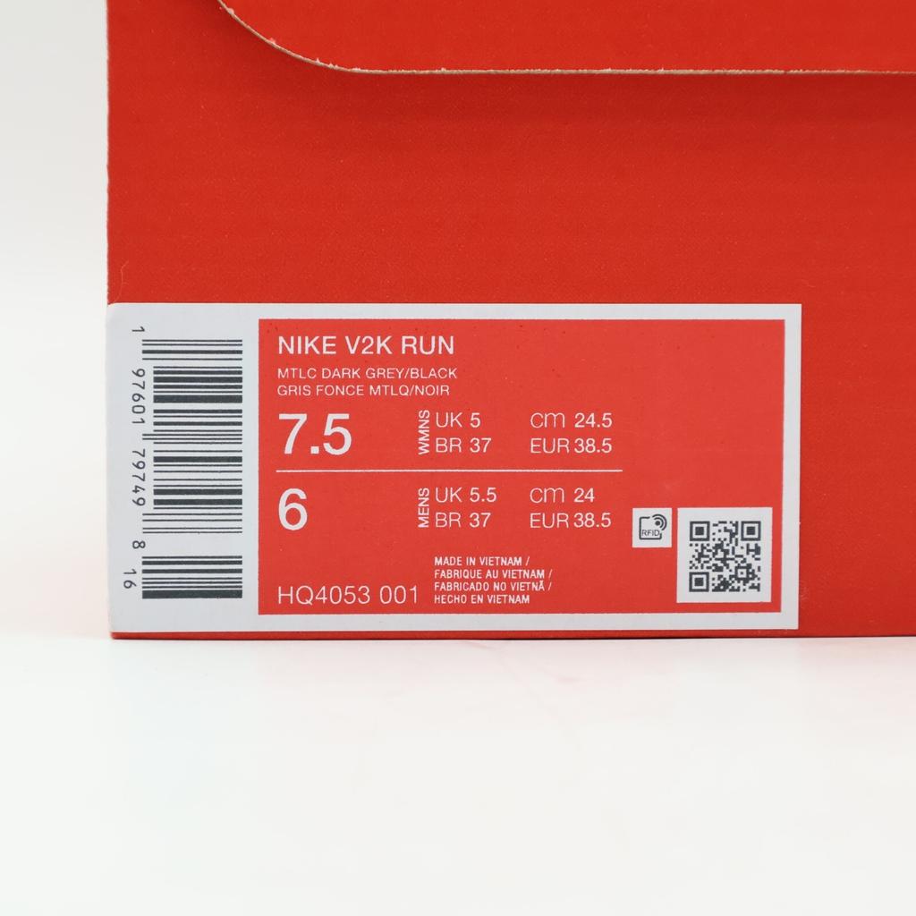 HQ4053-001 Nike V2K Run Metallic Dark Grey Black Dark Smoke Grey (Women's)