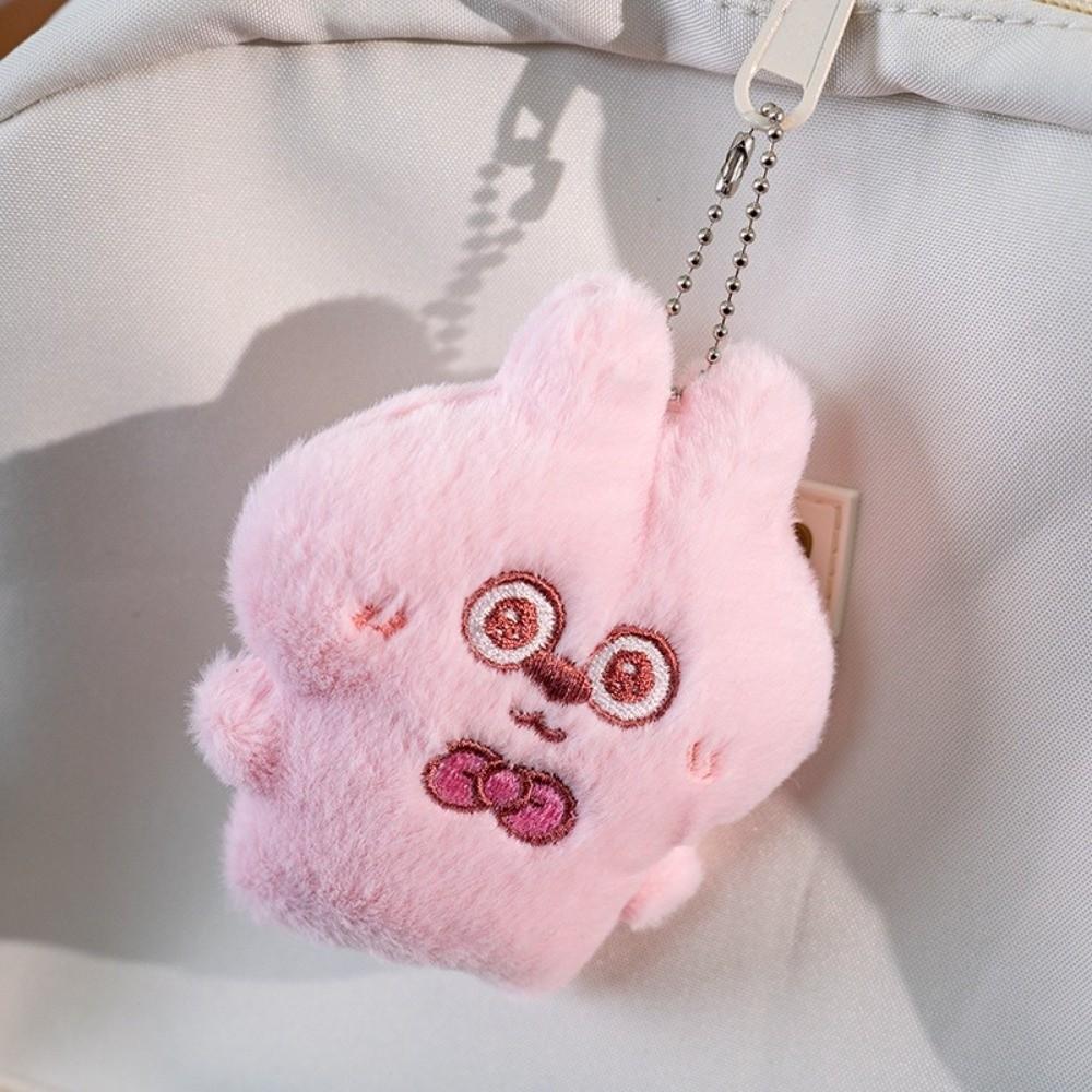 Key Ring Squeezing Keychain Friendship Rabbit Pendant Cute Plush Rabbit Keychain  Bag Decor