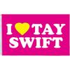 I Love Tay Swift Flag 3x5 Ft Swift Flags for Room College Dorm Bedroom Wall Tapestry Decor - Indoor and Outdoor Funny Party Banner