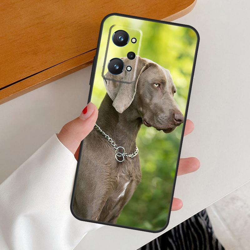 Weimaraner Dog For Realme 12 Pro Plus 11 10 9 C67 C55 C53 C51 C31 C35 C33 C30 C21Y C25s GT5 GT Neo 6 Case