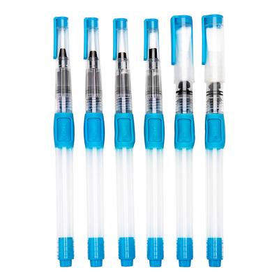 6 Stück Wasserpinsel Aquarellstift für Kinder Schulkinder Malen Blau