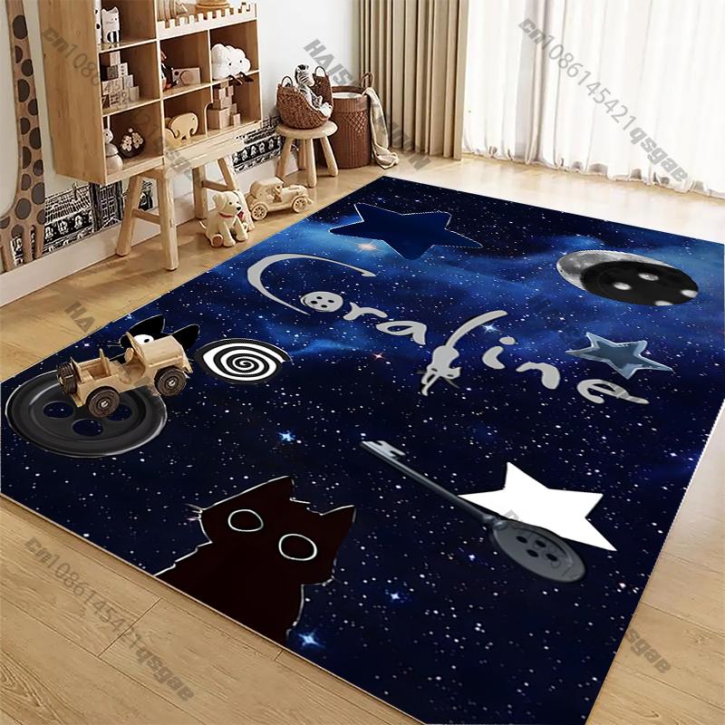 1PC Mystery C-C0raline Series Printed Carpet Living Room Bedroom, Sofa Rug, Modern Large Area Home Decor Mat Gift for Friends