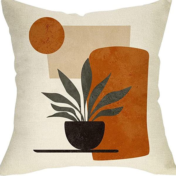 Popular Simple Abstract Geometric Pillow Case Nordic Morandi Home Sofa Car Cushion Cover