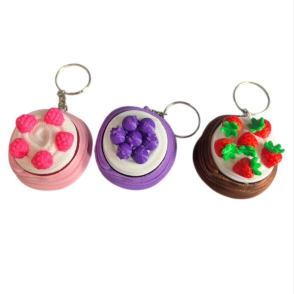 Simulated Cake Clicker Fidget 3D Printed Keyboard Fidget Keyring Clicker Key chain  Backpack