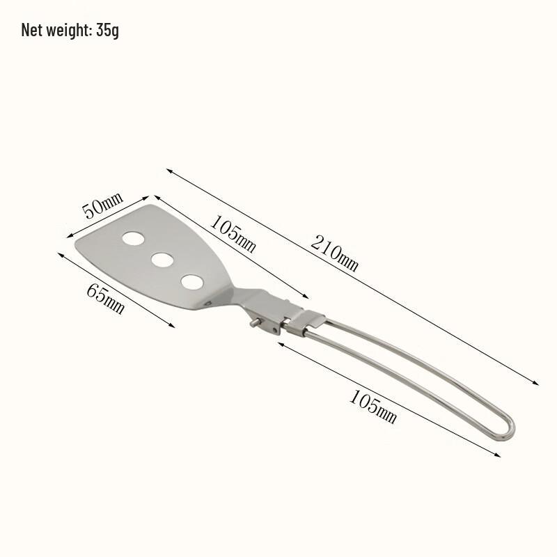 Zhi Shi Outdoor 304 Stainless Steel Folding Flat Spatula Set