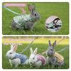 Fashion Rabbit Print Pet Harnesses With Detachable Leashes Soft Cotton Suitable for Small Animals