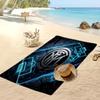 Asciugamano da Spiaggia Stampato Borussia Dortmund Asciugamano Morbido ad Asciugatura Rapida Coperta da Spiaggia Rettangolare Grande Portatile per Viaggio Piscina
