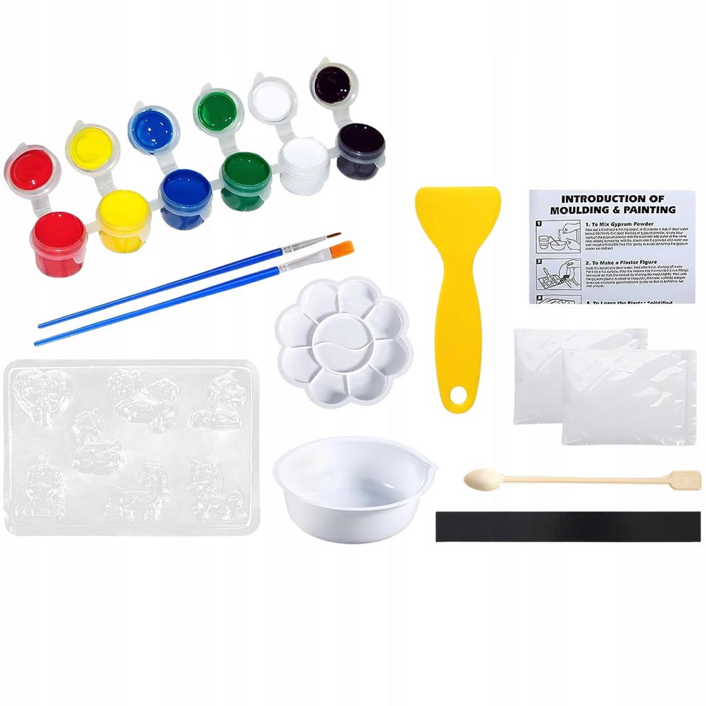 Zestaw Kreatywny Artystyczny Figurki Jednorożce Konie Gipsowe Do Malowania