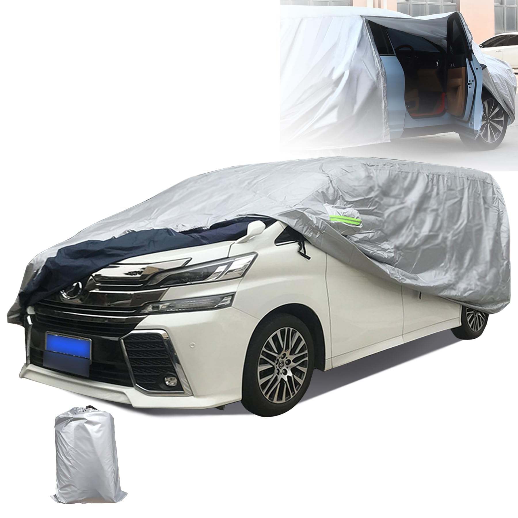 

POSTEK Car with Side and UV Includes Storage Bag with Alphard and Cover, Fleece-Lined, Zipper, Waterproof, Dustproof, Protection, (Compatible