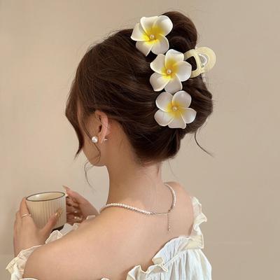 Saç Tokası Yapay İnciler 3D Çiçek Dekoratif Saç Tokası Yan Kahkül Saç Pimi Günlük Kullanım Partiler için Saç Aksesuarı