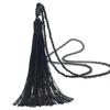 Fashion Women Tassel Pendant Faux Crystal Beaded Long Necklace Jewelry Gift