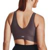 Under Armour Infinity Solid Fitted Pullover Medium Support Sports Bra Women Underwear Chestnut 1376883-057