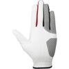 MIZUNO ComfiGrip Golf Left Synthetic Leather with Silicone 5MJML253 Gloves, Men's, Hand, Leather/Artificial Print, White/Red, 23cm,