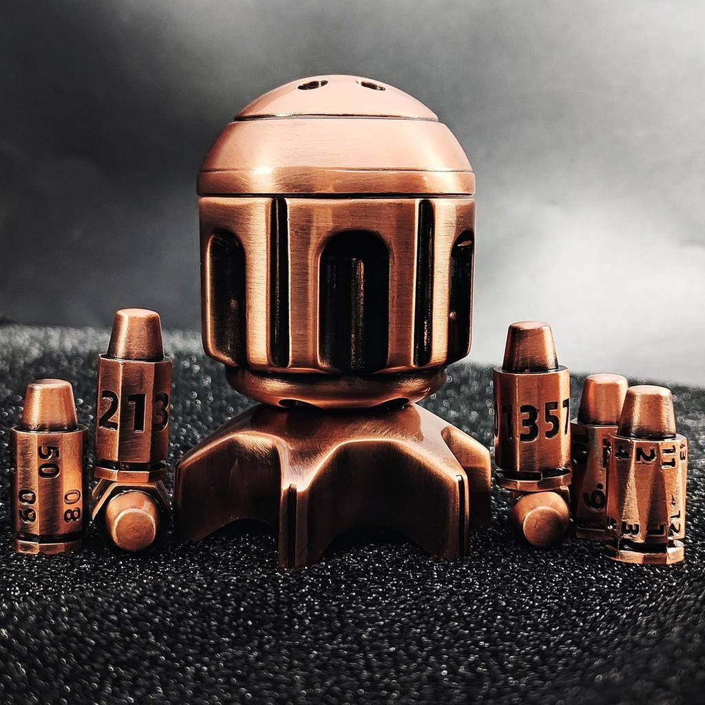 Metal Bullets With Rotating Zoster Cylinders Polyhedral Dice Segpunk Coc Run Board Game Device