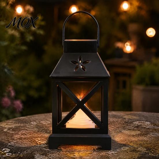 LED Mumlu Ev Dekoratif Asılı Fener, Pille Çalışan Titreyen Alevli Lamba, Vintage Gece Lambası Fenerleri, Alevsiz Mum Fenerleri