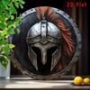 Rundes Spartanerhelm Metall Wandkunst Schild für Café Bar Dekoration