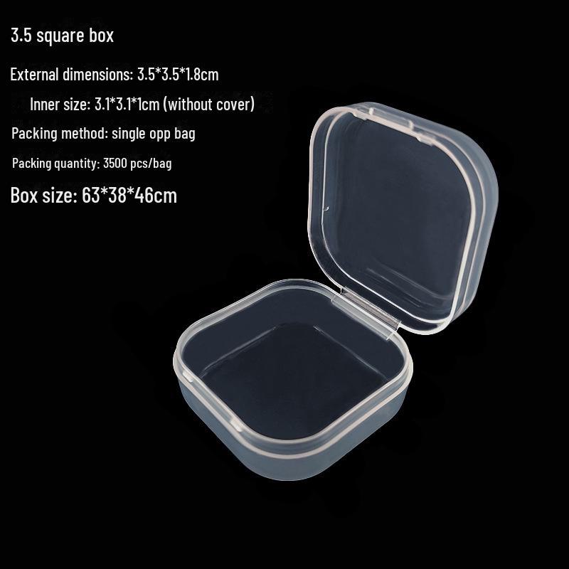 Caja de exhibición y almacenamiento de hardware de plástico transparente