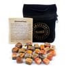 1901-Runes Natural Crystal Agate Rune Stones 25 Pieces Semi-Precious Gemstones Runic Script Engraving Energy Healing Carved
