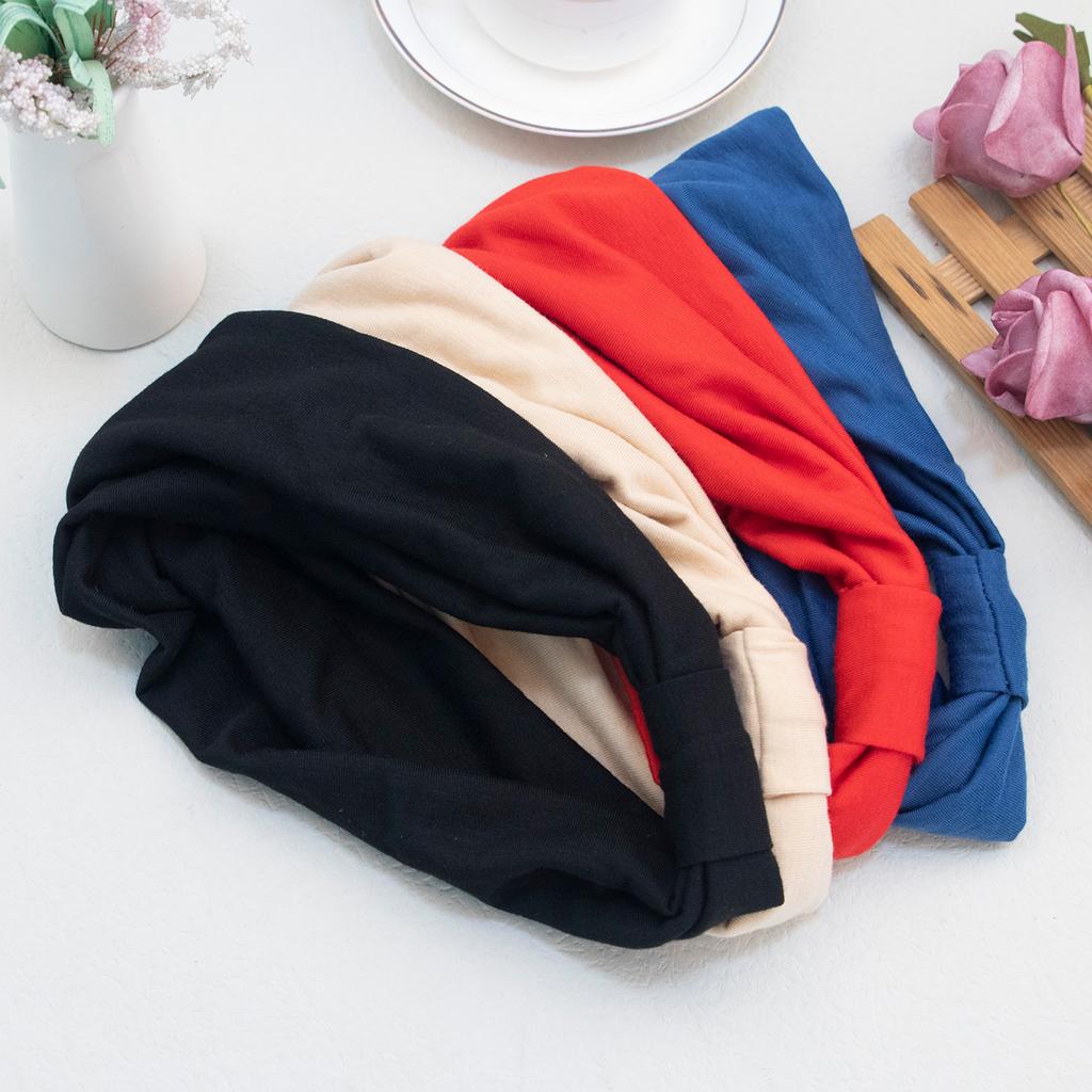 1PC Women Wide Headbands Soft Fabric Elastic Hairbands Women Girls Hair Accessories