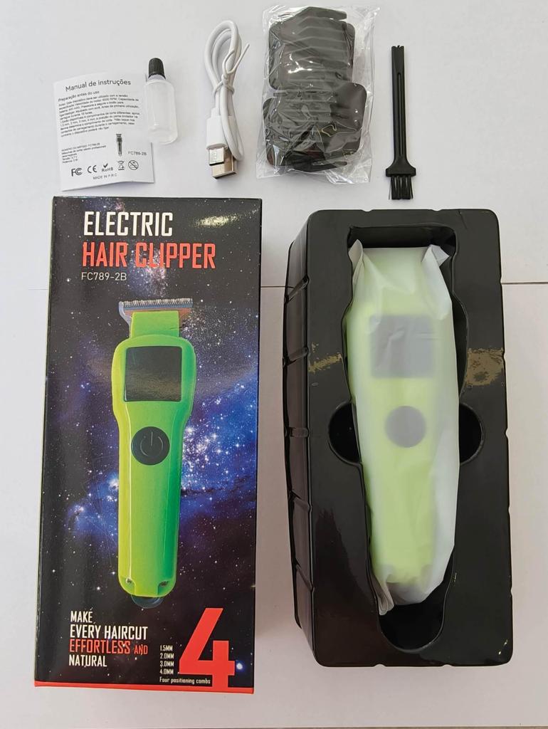 New Dual-Speed Electric Hair Clipper & Trimmer with Safe Round Arc & Smart Digital Display