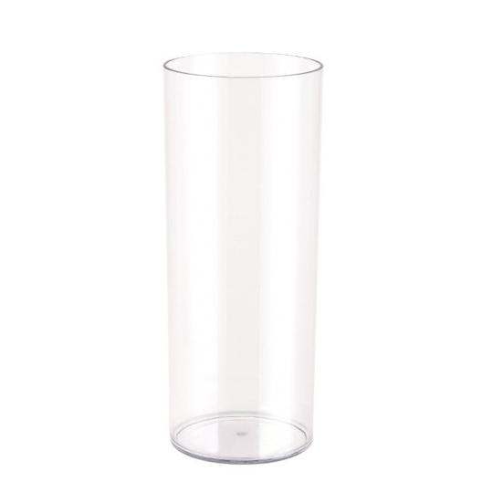 Klar blomster vase til borddekorationer Knusesikker Høj Cylinder Plastik Vase til Bryllupsbegivenhed Hjemmekontor Borddekoration